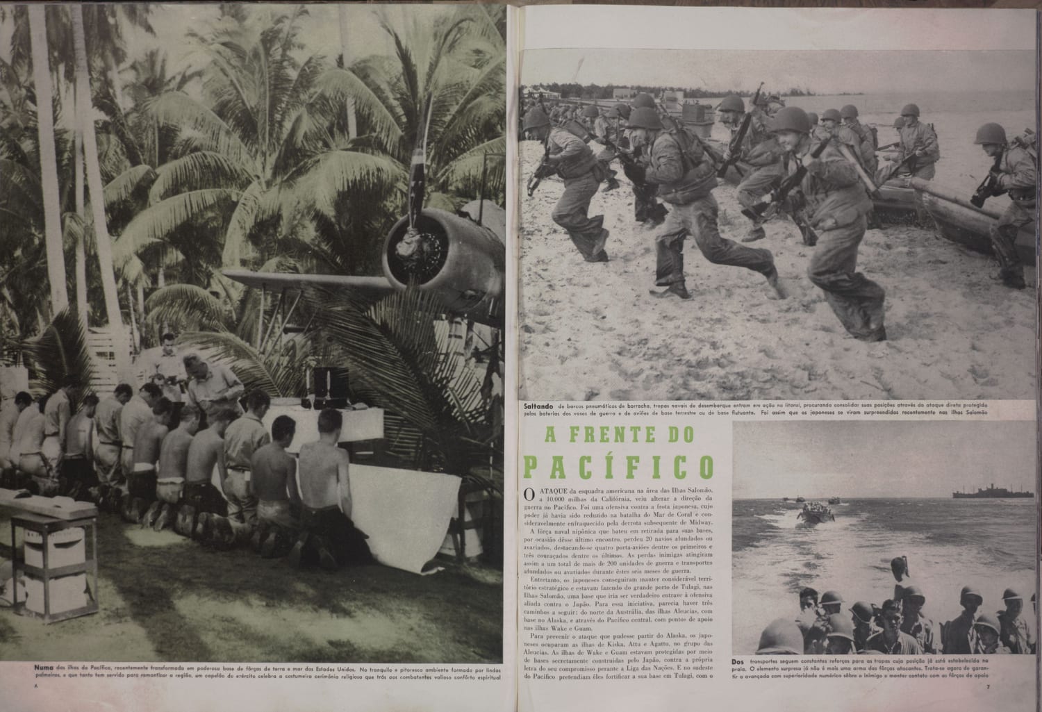 Base aérea americana em localidade tropical com camuflagem e tropas em repouso.