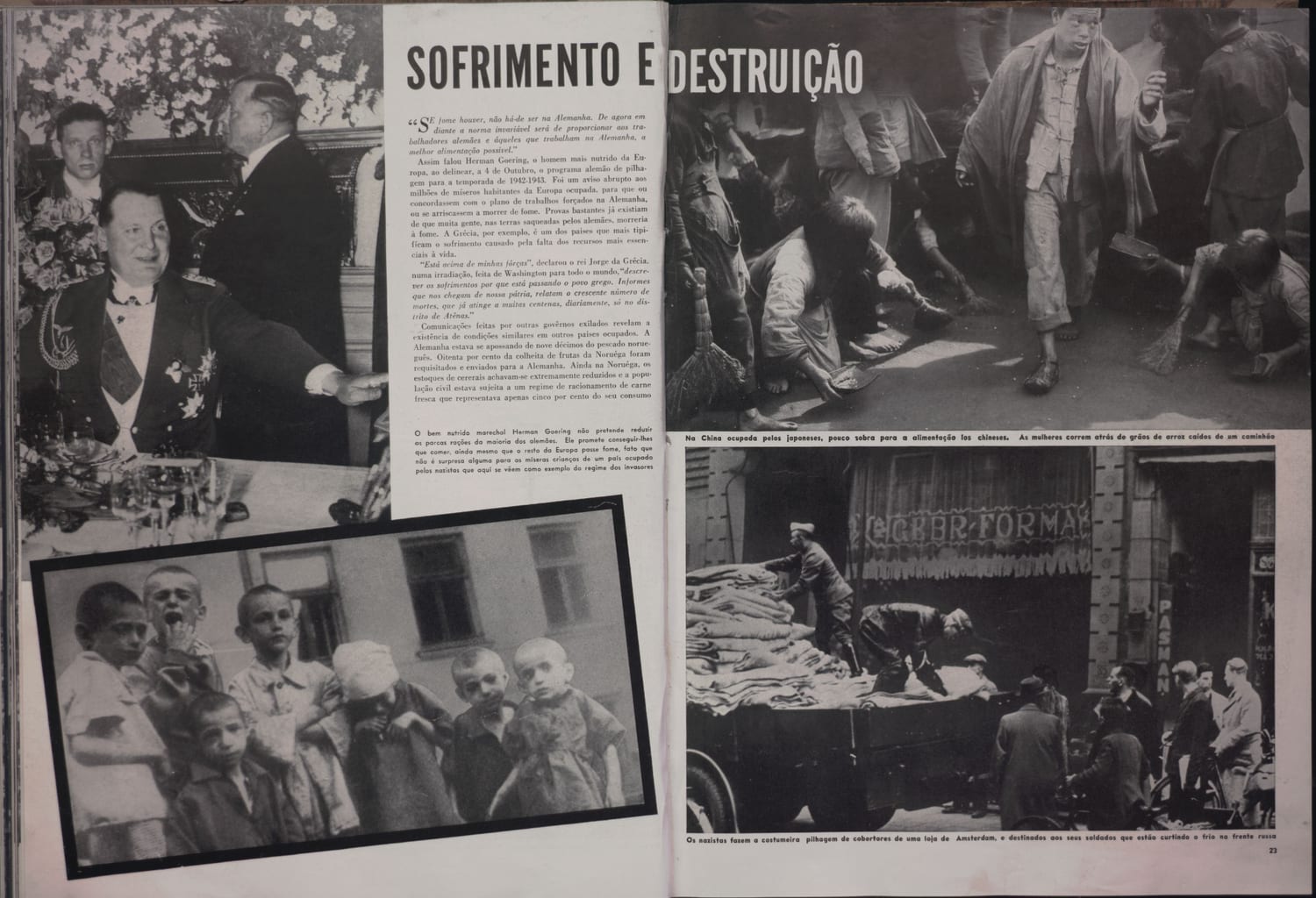 Retrato de personalidades formalmente vestidas em contexto de autoridade.