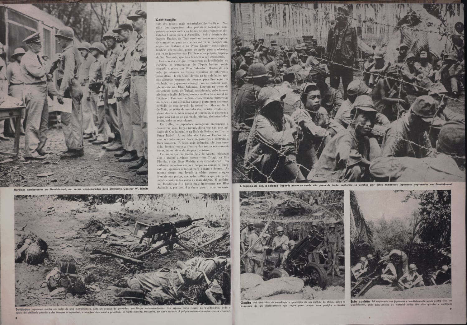 Fotografia de tropas japonesas em posição de revista ou preparação para operações militares.