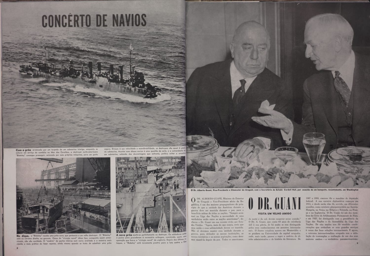 Fotografia de navio de guerra em movimento no mar, ilustrando o tema central da matéria