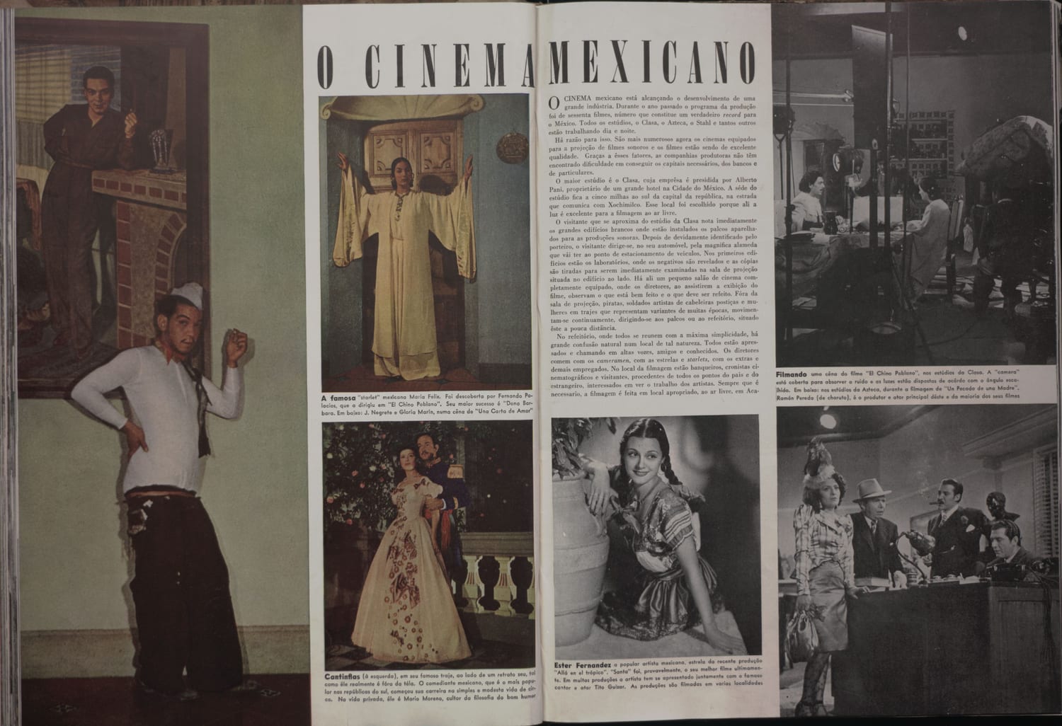 Fotografia de cena de produção cinematográfica mexicana