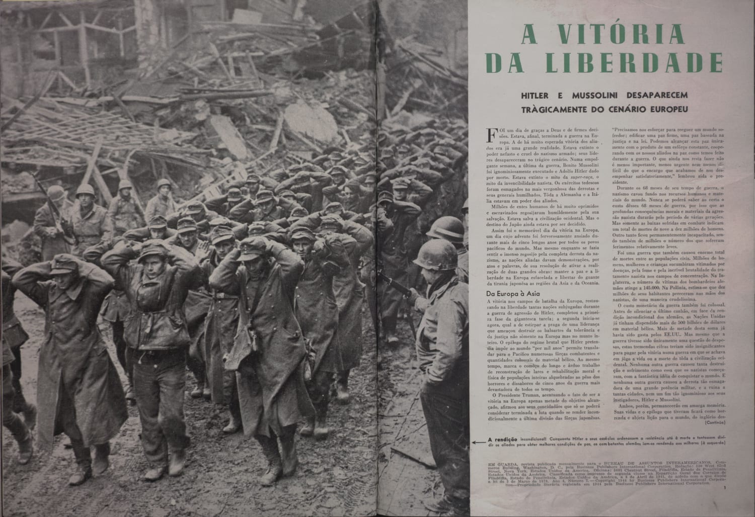 Imagem de soldados aliados em operação durante a Segunda Guerra Mundial.