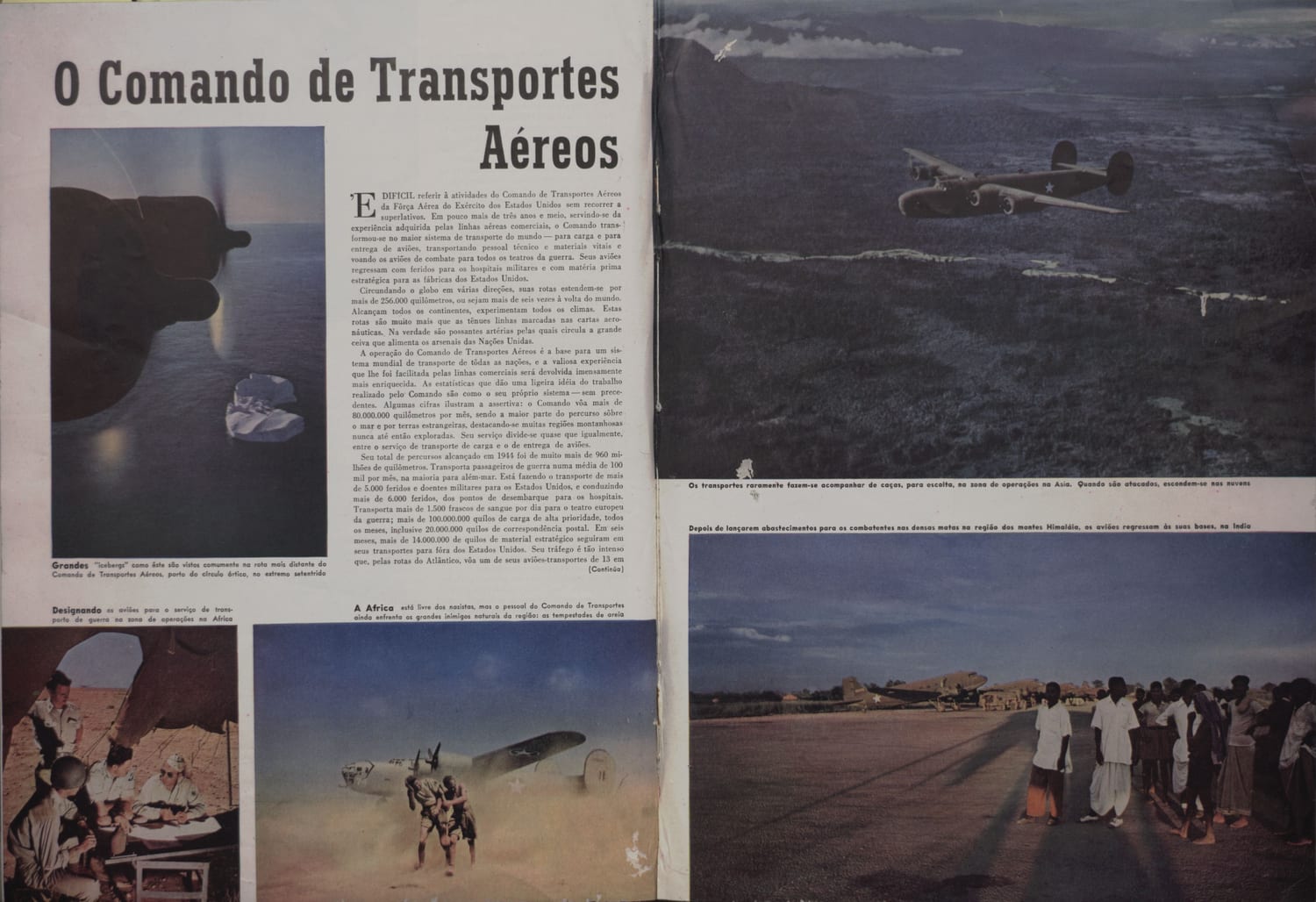 Fotografia de grande aeronave de transporte militar Skytrain, evidenciando a capacidade de carga do equipamento usado