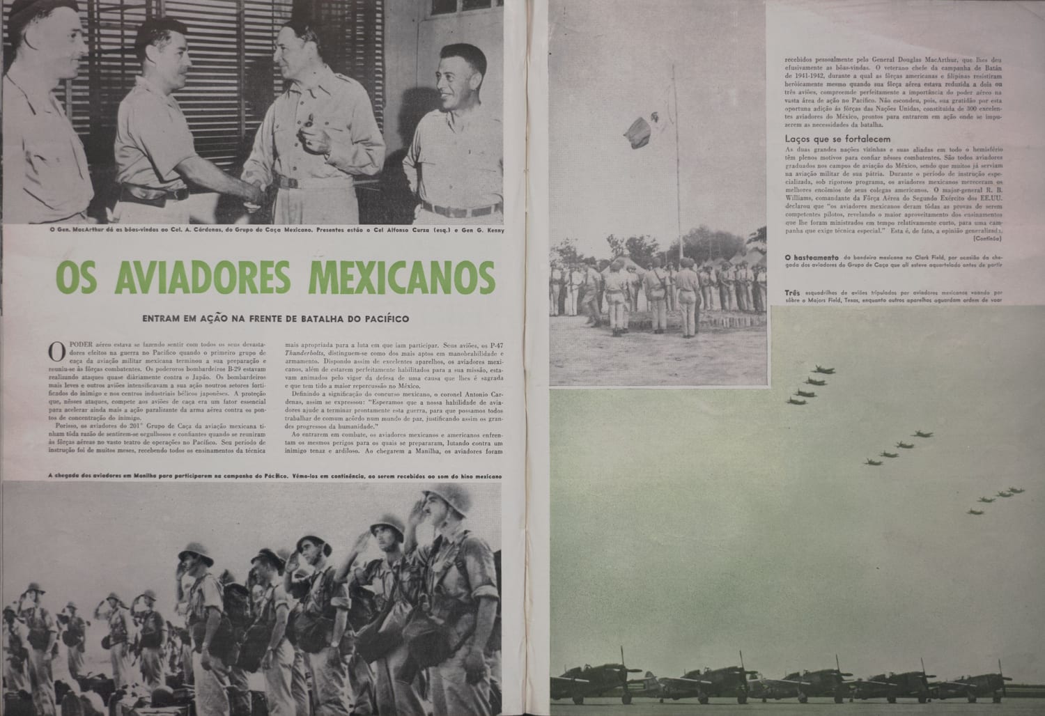 Fotografia mostrando reunião de oficiais mexicanos e americanos para coordenação da campanha do Pacífico.