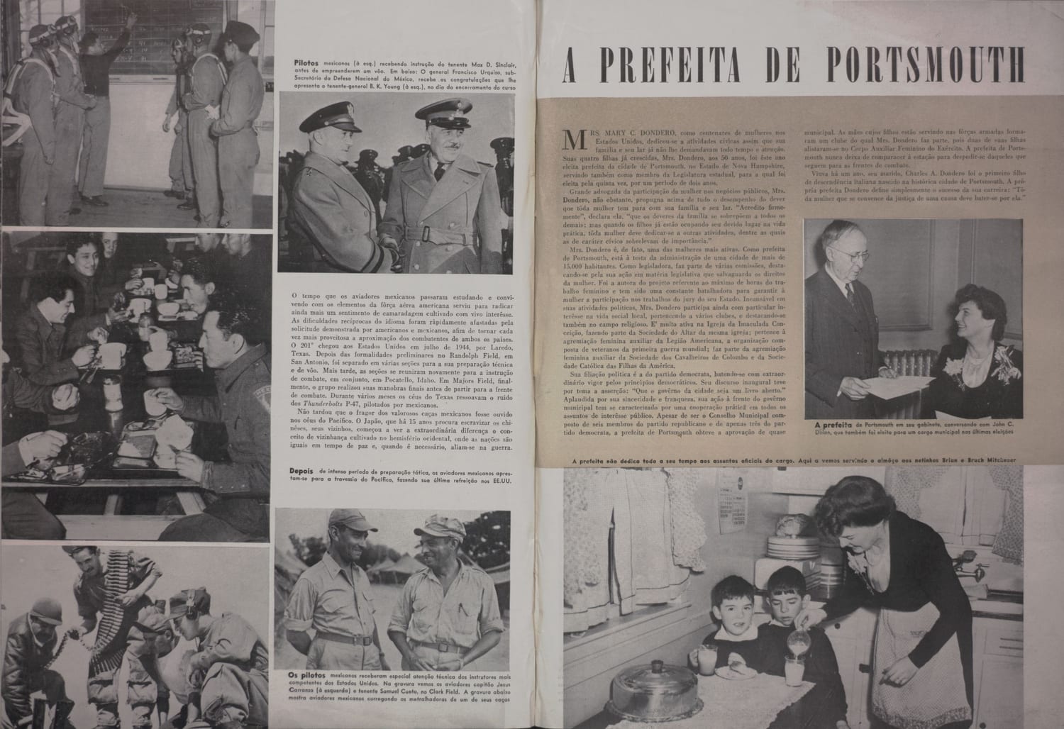 Imagem de Mrs. Dondero em ambiente administrativo com criança.