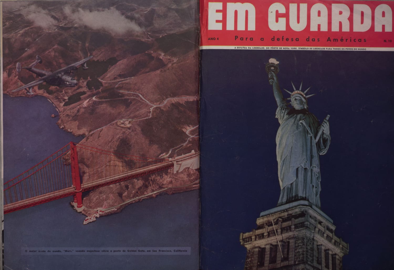 Imagem da Ponte Golden Gate de São Francisco, Califórnia, símbolo da engenharia e poder americano.