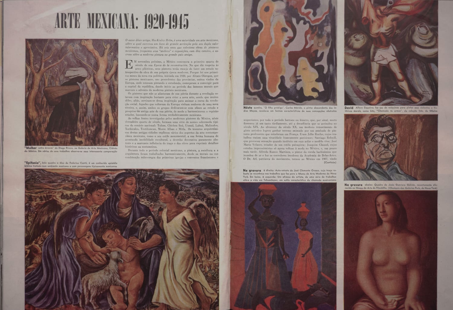 Obra de Diego Rivera apresentada como exemplo da pintura mexicana moderna
